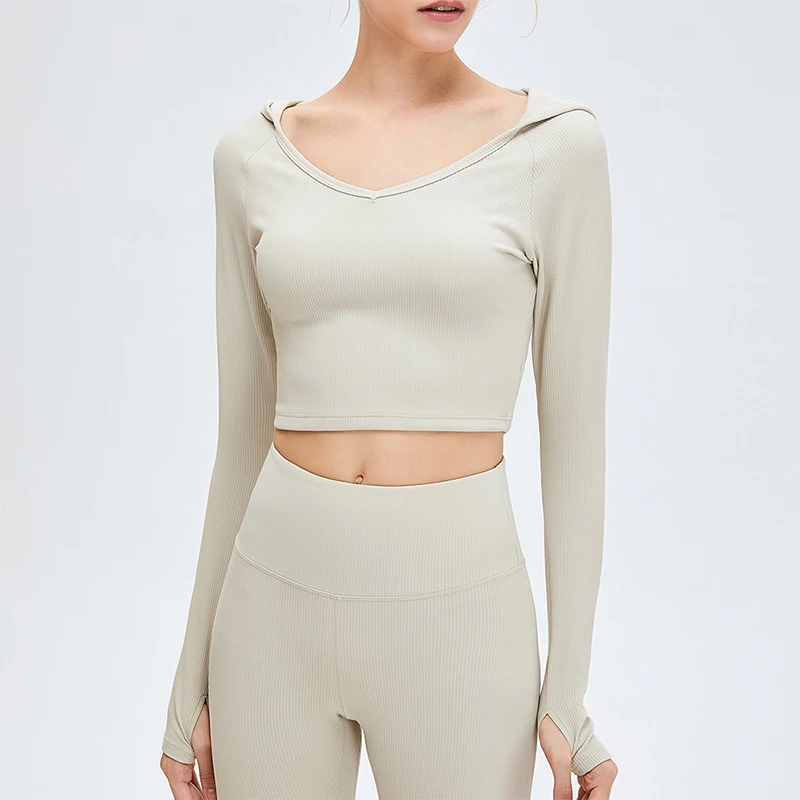 Long Sleeve Yoga Shirts Sport Top Women T-shirt Breathable Sport Hoodies Fitness Top Gym Push Up Running Full Sleeve Blouse