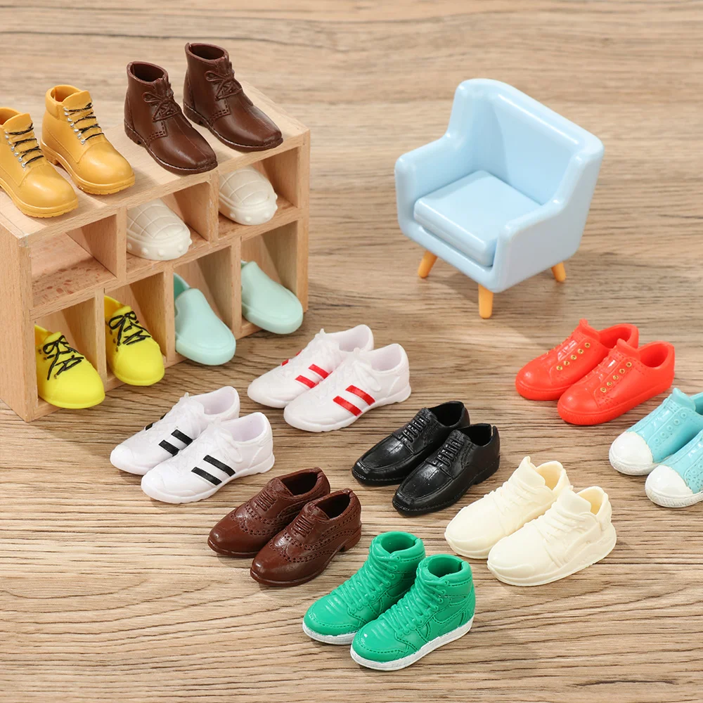 

1Pair Plastic Prince Male Doll Shoes Boots Sandals Fashion 1/6 Male Doll Decors Parts Kids Doll DIY Dressing Accessories