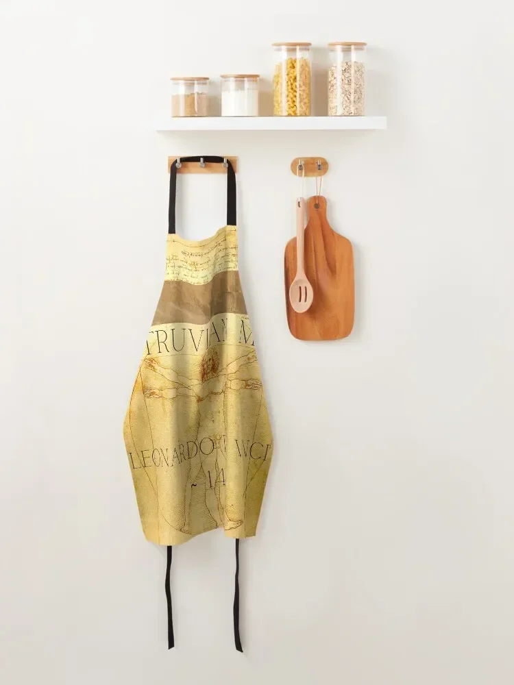 Витрувианский человек Рисунок Леонардо да Винчи Дизайн Фартук Кухня и товары для