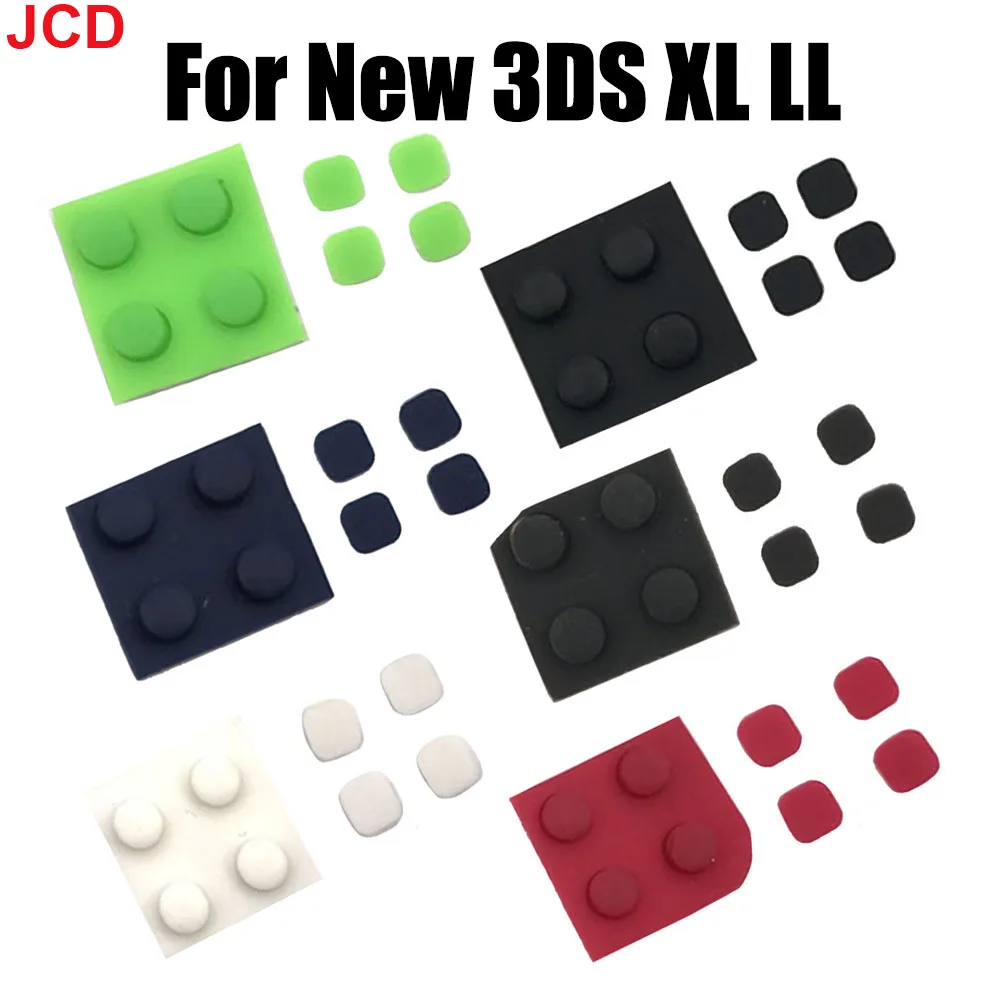 

8 In1 For New 3DS XL Console Front Back Screw Rubber Feet Cover Upper LCD Screen Screws Cover Rubber replacement For New 3DS LL
