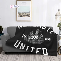newcastle united crest premier league blanket on the bed couple bed quilt blankets and bedspreads throw muslin plaid bedspread