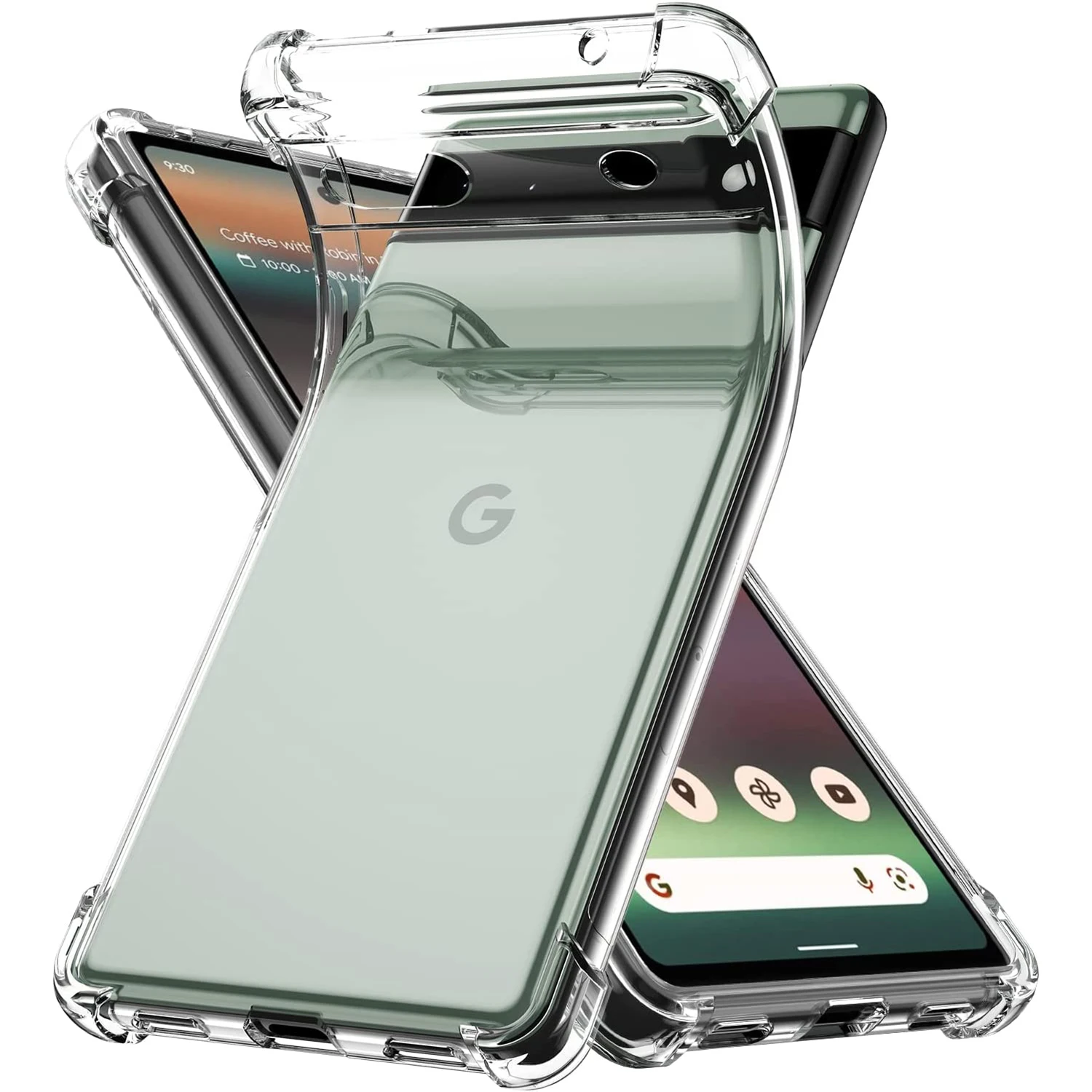 

Case For Google Pixel 7A 6A 7 Pro 6 Pro Clear Transparent Reinforced Corners TPU Shock-Absorption Flexible Phone Cover Pixel 6A