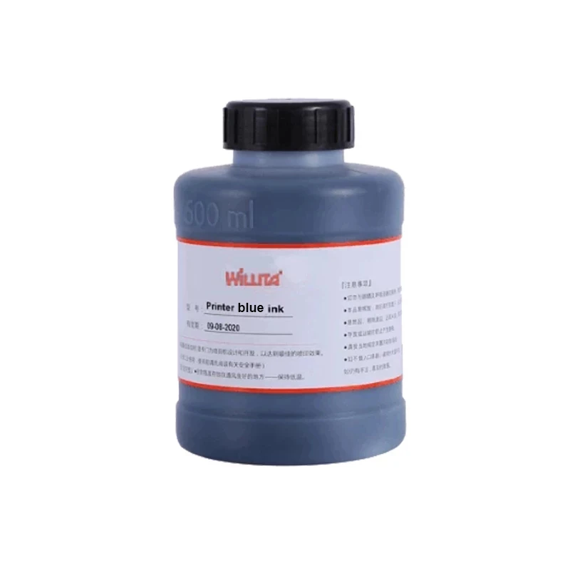 refill ink one bottle / 500ml blue alternative ink for printers of Linx 1243