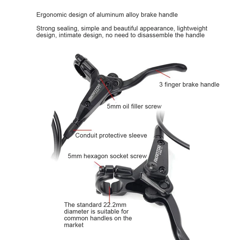 Гидравлические дисковые тормозные суппорты akip MTB 160 мм тормозной дисковый ротор