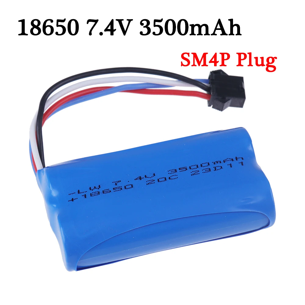 SM-4P Plug 7 4 V 3500mAh 18650 литий-ионная батарея для Udi007 Udi001 UDI002 UDI902 HJ806 960 961 962 RC Racing Boat 2S