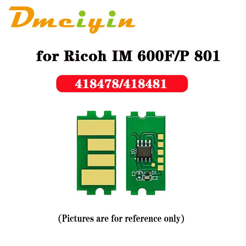 Для RICOH IM 600F/IM 600SRF/P 801/IM 550F/P800 EUR тонер-картридж чип тонера 25 5 K/40K 418478 418481