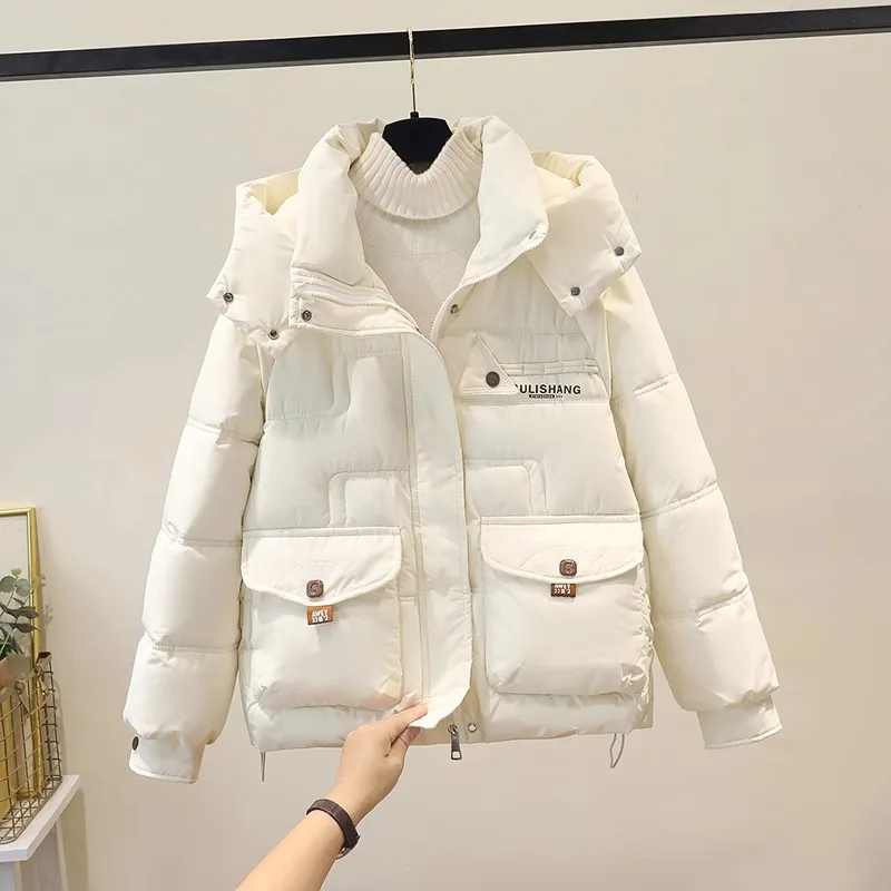 White down Jacket Cotton-padded Clothes Women's Winter 2024 New Thickened Cotton-Padded Small Short Outerwear Fashion ...