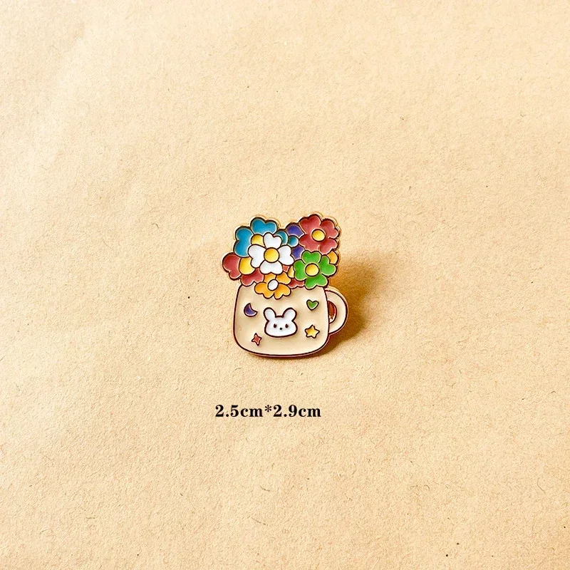 

Металлические булавки-броши цветы