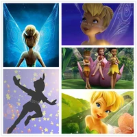 peter pan disney cartoon diamond painting tinkerbell mosaic art cross stitch miss bell picture of rhinestone embroidery decal
