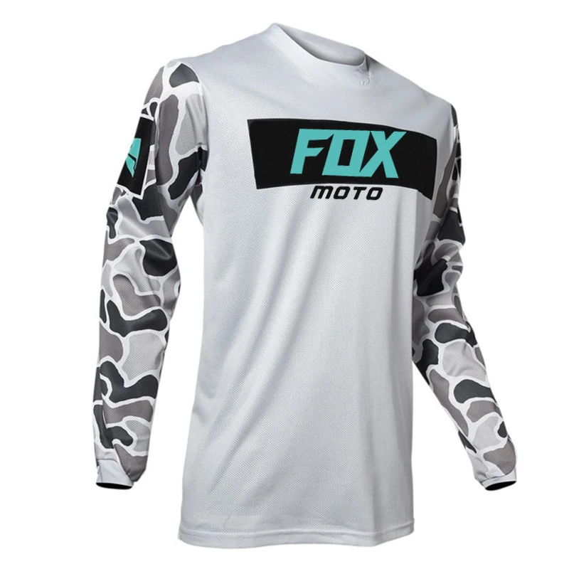 

Motorcycle Mountain Team Racing Downhill Jersey MTB Offroad DH MX Bike Jersey Motorcycle Cross Country Mountain Fox Bike Jersey