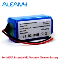 aleaivy 14 4v 2600mah rechargeable li ion battery for mijia mi robot vacuum mop essential g1 vacuum cleaner 18650 battery pack