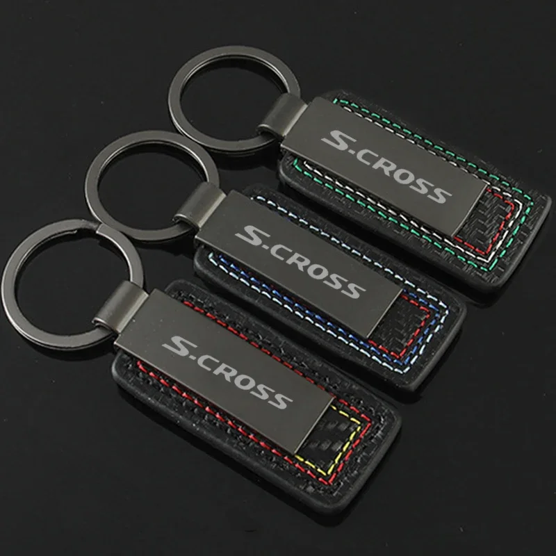 Автомобильный брелок для ключей из углеродного волокна держатель Стайлинг Suzuki S