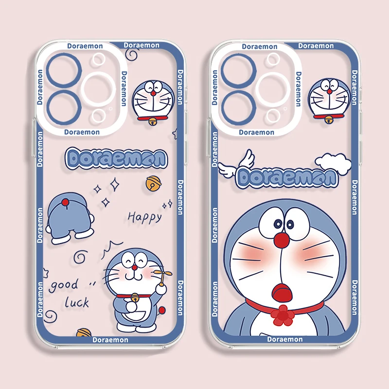 

Doraemon Soft Silicone Case for Samsung Galaxy A71 A70 A51 A50 A02S A03 A03S A11 A12 A20 A21S A22 A30 A31 4G Clear Back Cover