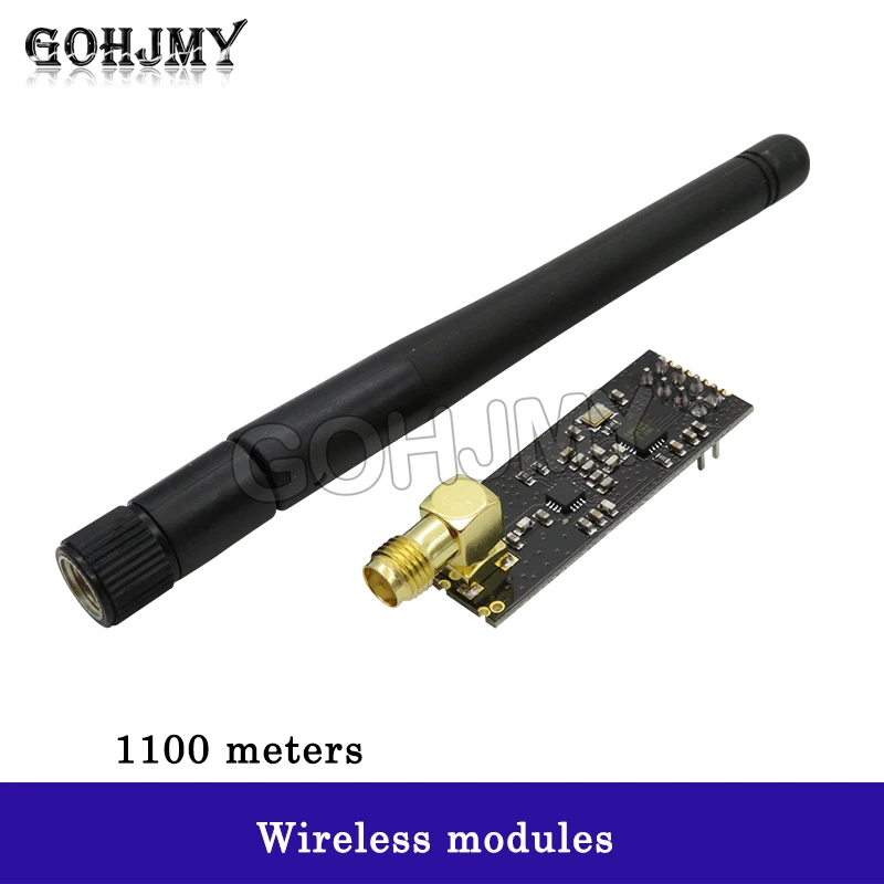 Беспроводные модули NRF24L01+PA+LNA длиной 1100 метров (с антенной)