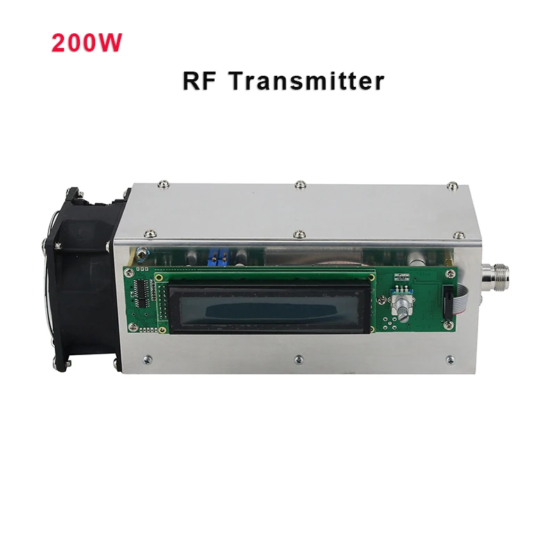 

New High Quality 0-200W Adjustable 87.5-108MHz FM Transmitter Radio Station Ham Full Protection Design Support SD Card MP3
