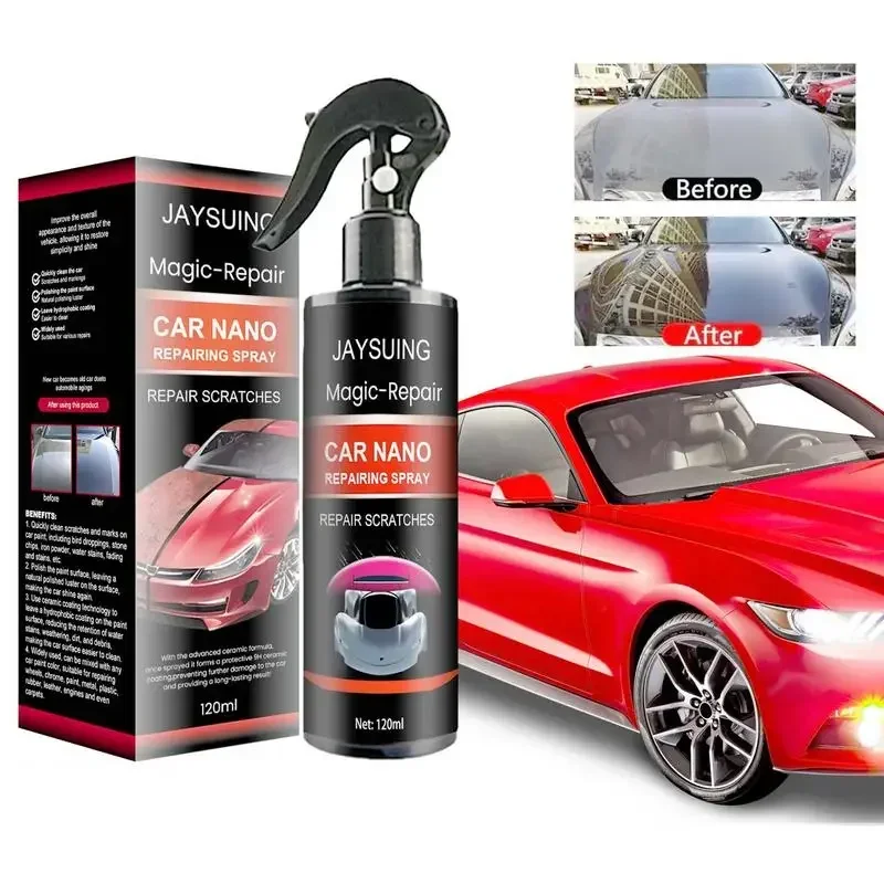 Нано-спрей для ремонта царапин 120 мл 3-в-1 герметик краски верхнего покрытия