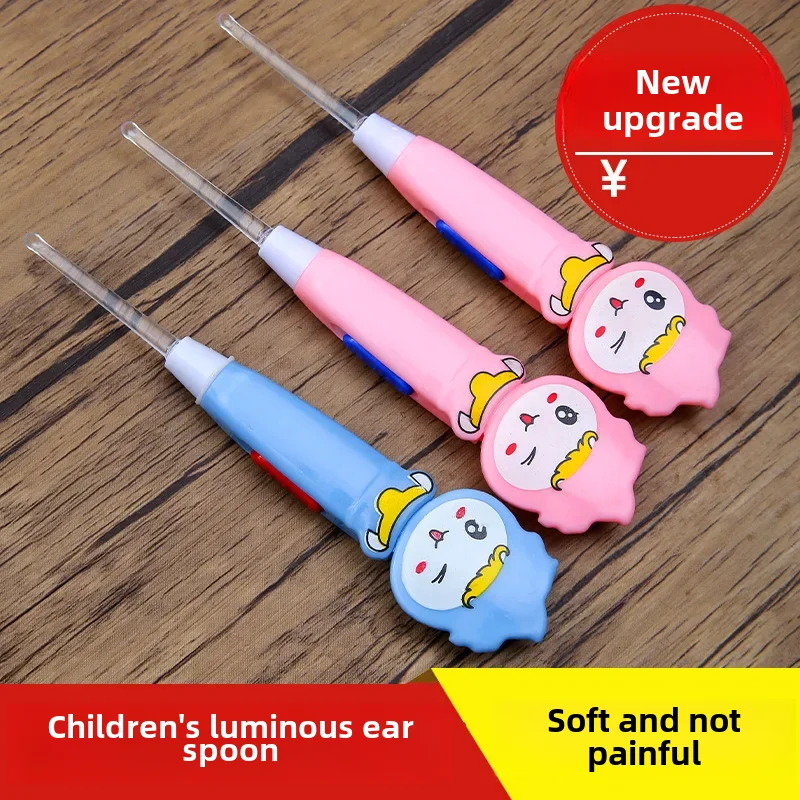 Glowing Ear Spoon Light Electronic Cleaning For Adults Children Care Tool Visible