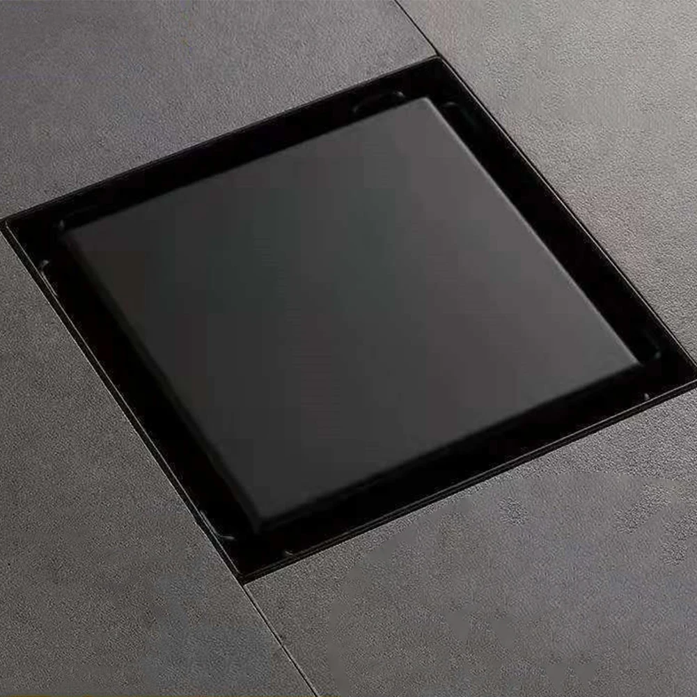 

Bathroom Supplies Square Recessed Design Floor With Core Universal Drain Strainer Home Stainless Steel Invisible Anti Blocking