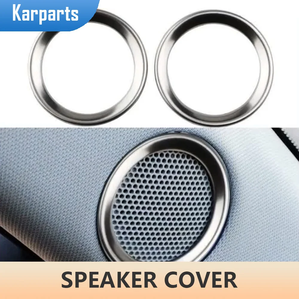 

Автомобильная Передняя колонка из нержавеющей стали, звуковое кольцо, отделка крышки, декоративная наклейка для Mazda CX-5 CX5 2017-2022, аксессуары