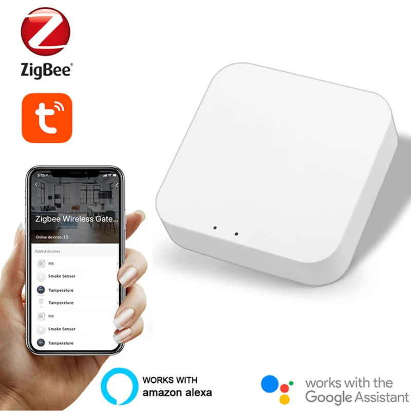 

Мост шлюза Tuya Zigbee 3,0 для умного дома, хаб с дистанционным управлением, устройства Zigbee через приложение Smart Life, работает с Alexa Google Home