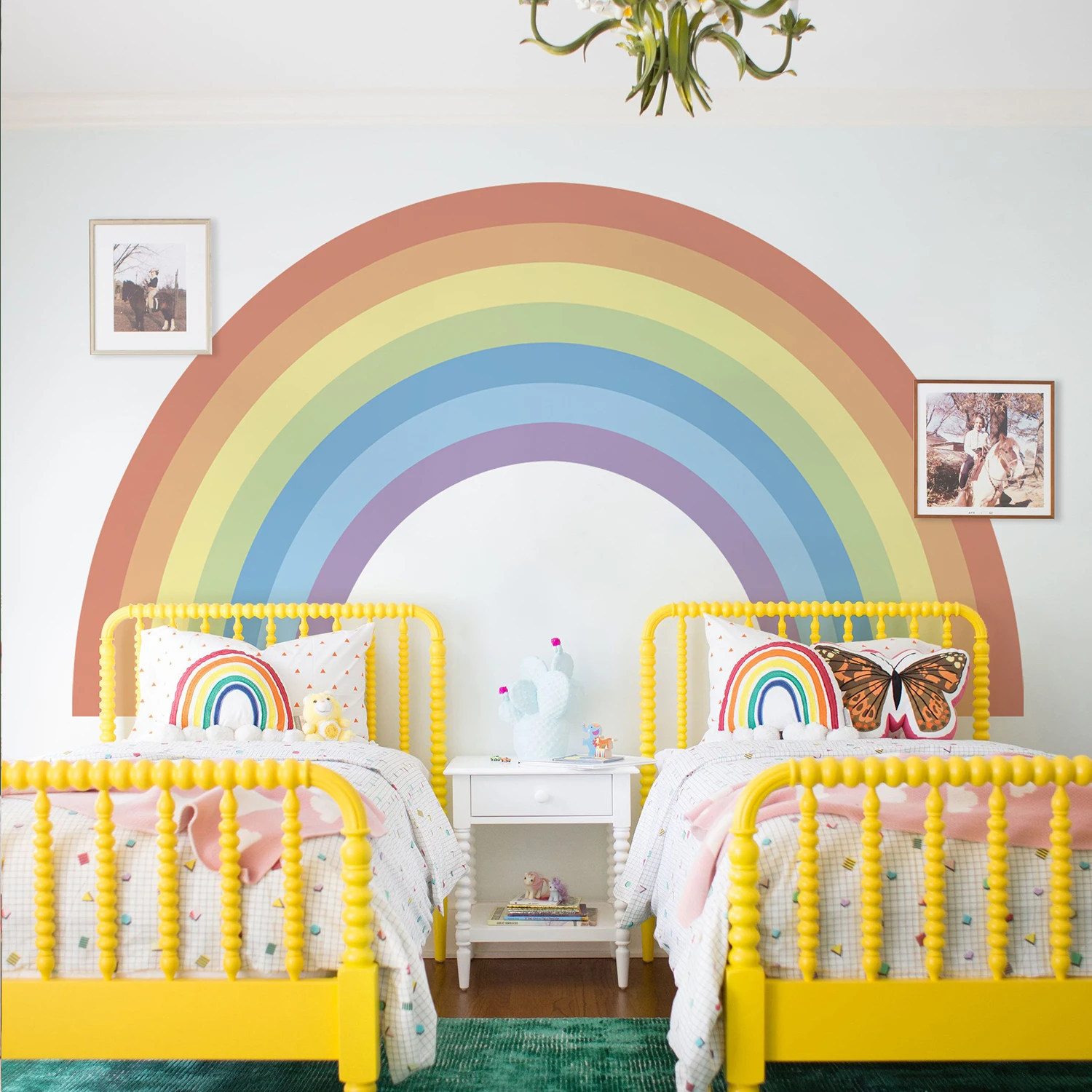 

Funlife® Rainbow Wall Mural Wallpaper Wall Stckers Nursery Kids Children Girls Boys Waterproof Baby's Room Bedroom Home Decor