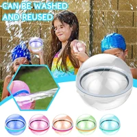 6 colors water bomb splash balls reusable water balloons absorbent ball outdoor pool beach party water games waterfall ball toy