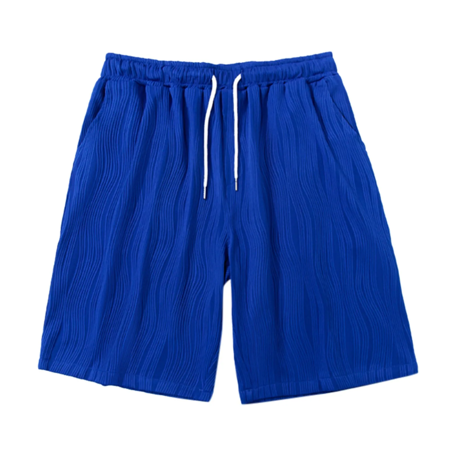 

Summer Men's Blue Thicken Shorts Solid Color Casual Sporty Shorts