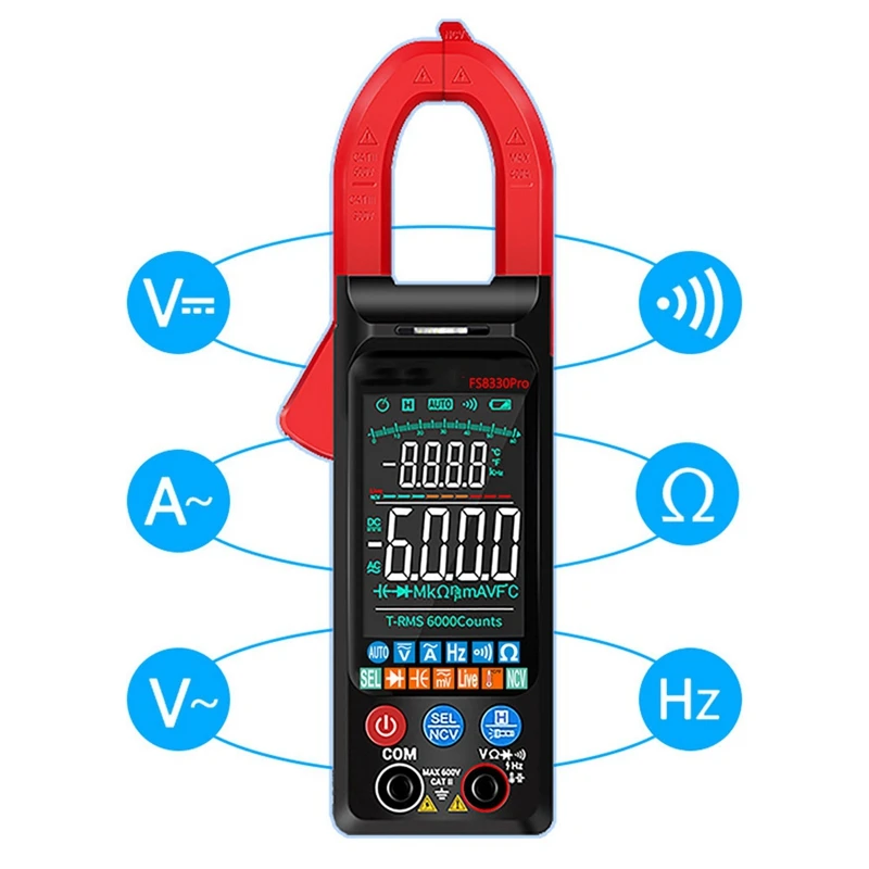 Тестер напряжения с большим цветным экраном многофункциональный автоматический