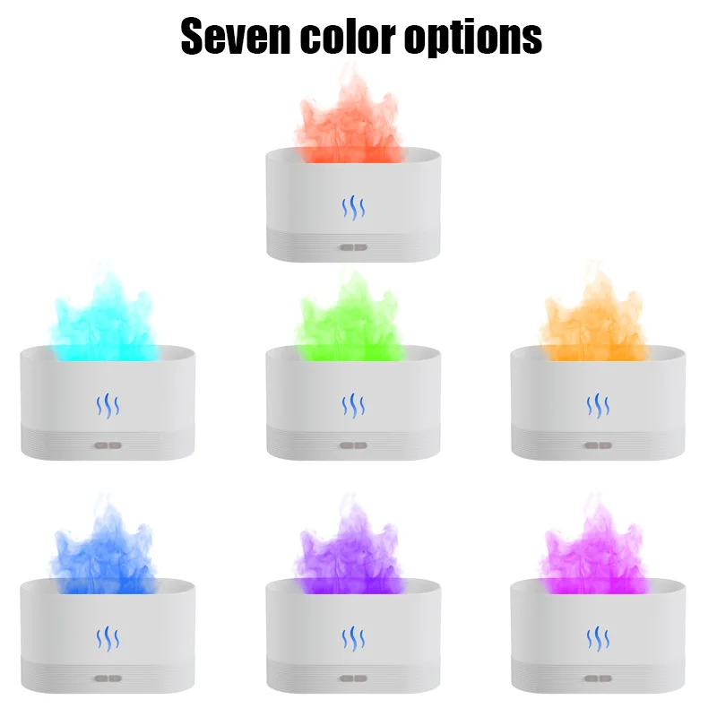 

Portable Aroma diffuser Simulation Flame USB Ultrasonic Humidifier Home Office Air Humidifier Aromatherapy Flame Lamp Difusor