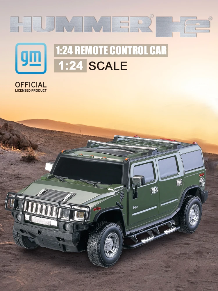 Масштаб 1:24 авторизованный автомобиль с дистанционным управлением hummer H2