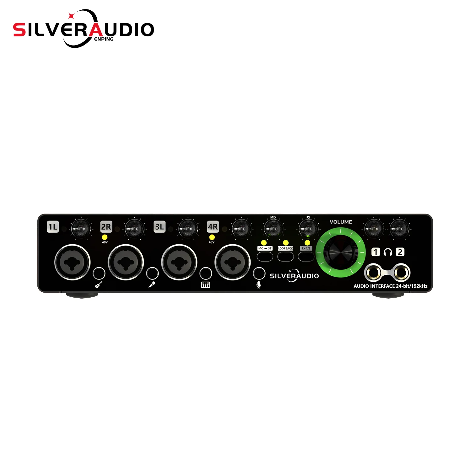 MD44 Профессиональная 4-канальная студийная аудио звуковая карта 4 в 2 новейшее для