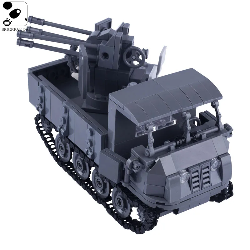 

MOC WW2 Germany Military Cannon Weapon Building Block Army Parts Soldier Figures Accessories Gun Tank Arms Bricks Children Toys
