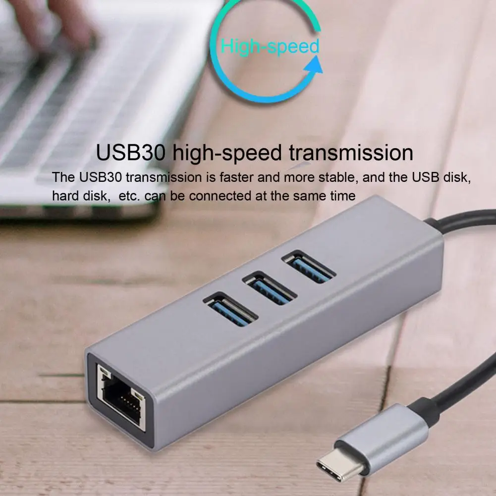

Usb 3.0 Type-C к Rj45 Расширительная док-станция для ноутбука