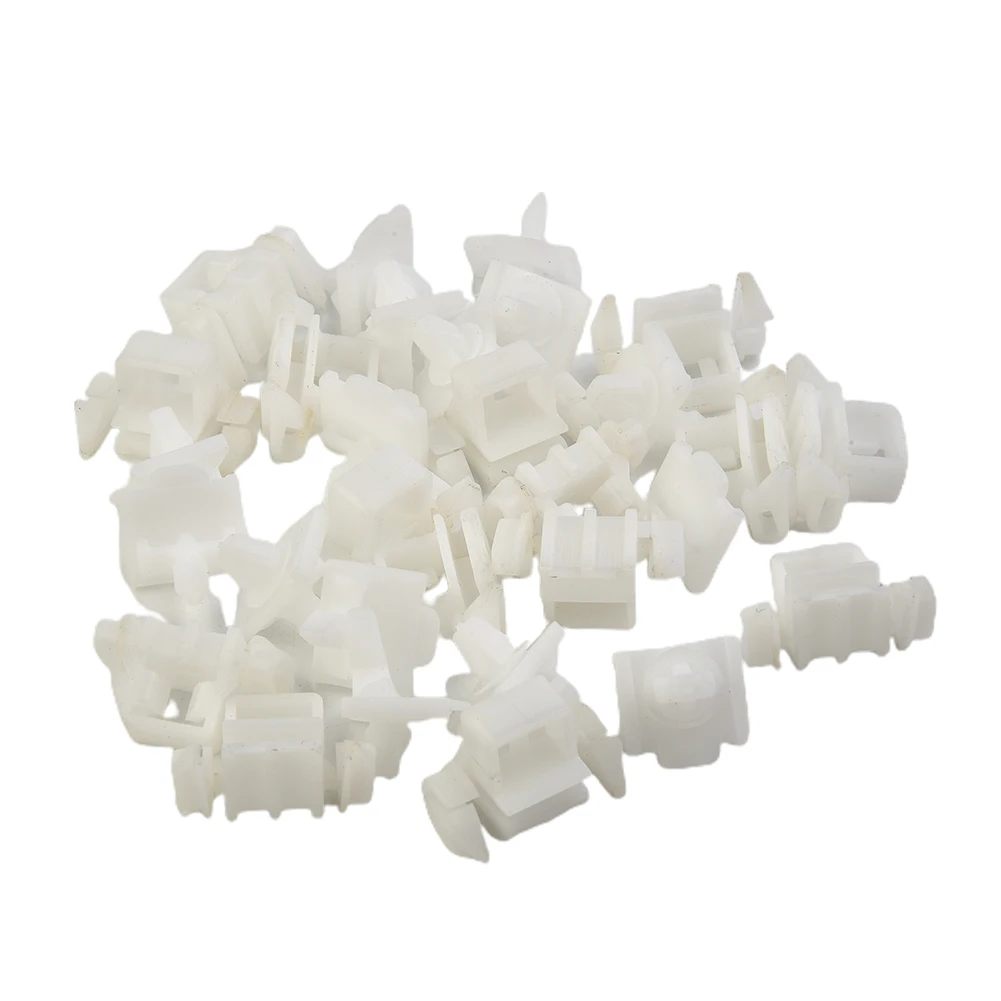 

30 Pcs Parts Brackets Clips Planking For Mercedes Sacco 190 W201 W124 A124 S124 White Durable Retainer Fastener Clip Accessories