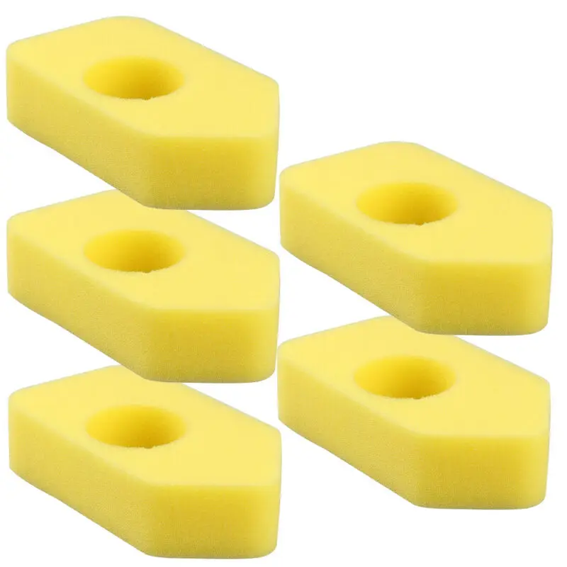 

5pcs Yellow Air Filters For Brigg & Strattone 698369 5088D 5088H 5086K 4216 5099 Yellow Foam Air Filter 98900 9b900 9c900 Serie