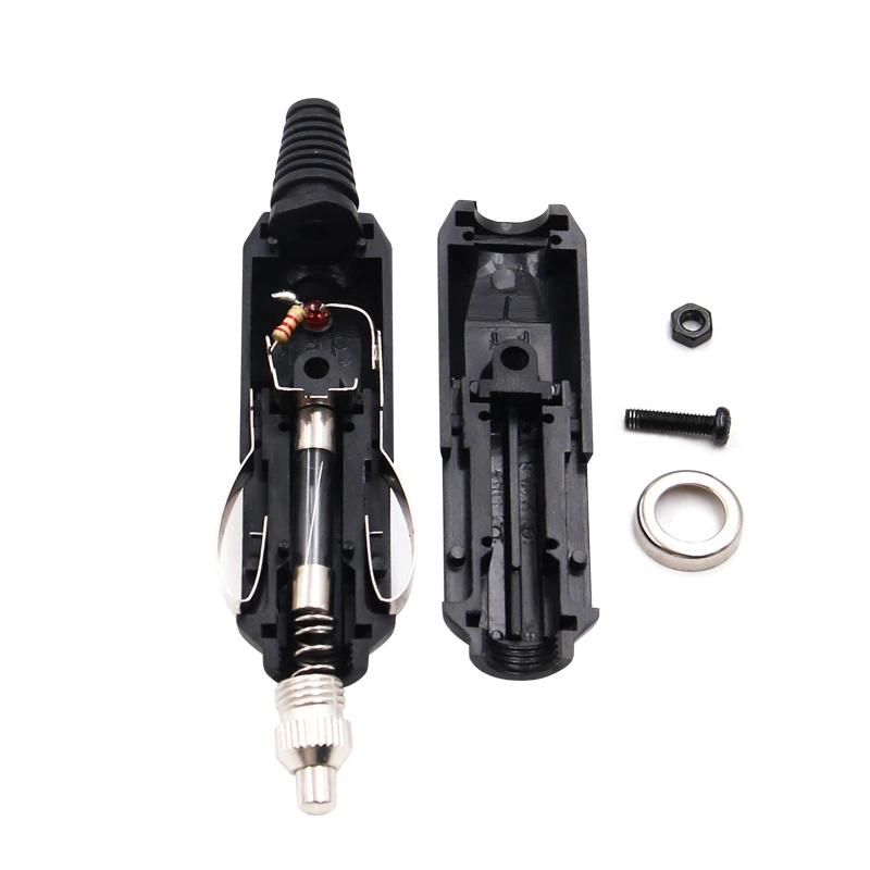 

12v Male Car Cigarette Lighter Socket Plug Connector 5A with LED & Fuse