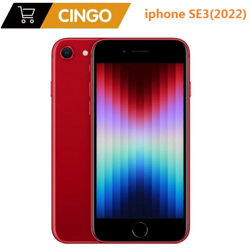 Фото Оригинальный смартфон iPhone SE 2022 5G с NFC, 64/128 ГБ, True Tone, 4.7'' LCD, 12 МП + 7 МП, iOS, A15 Bionic Hexa Core, Apple SE3 №1