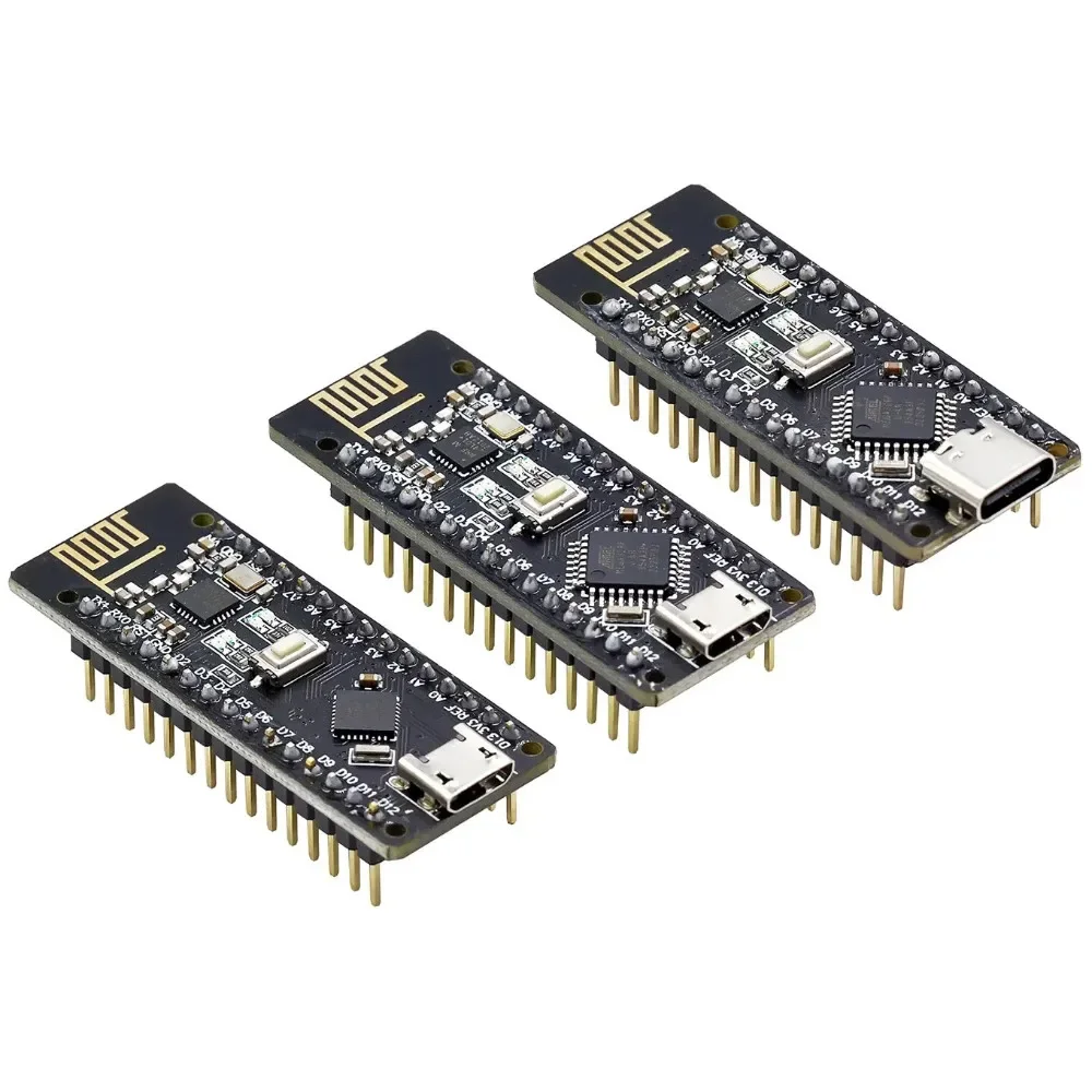 RF-Nano для Arduino Nano V3.0 нано-плата Micro USB ATmega328P QFN32 5 В 16 м CH340 встроенная беспроводная