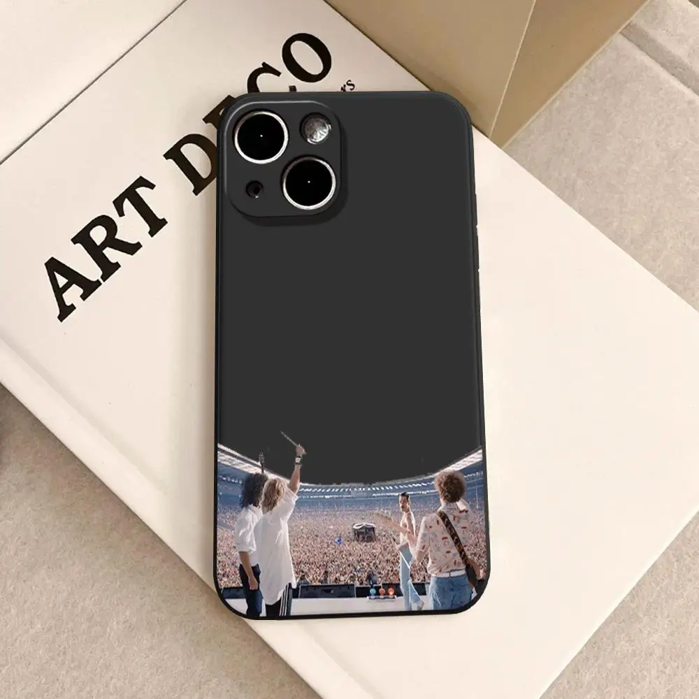 Фото Противоударный прозрачный чехол HD Famous Band Queen для iPhone 17 Air 16 15 14 Plus 13 12 11 Pro Max 16e HYBXAXC №3