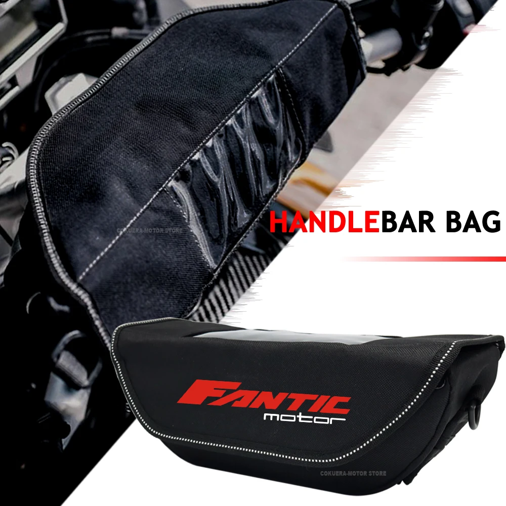 FOR Fantic Motor  Motorcycle Waterproof And Dustproof Handlebar Storage Bag