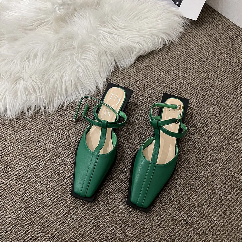 

2022 New Summer Sandals Design Mary Jane Shoes Women Fashion Soft Sole Flats Women's T Strap Sandalias Zapatillas Mujer Sandals