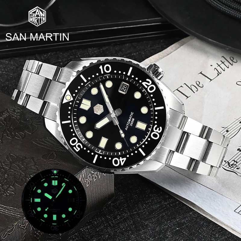 

San Martin Sports Dive Men Watch MM300 NH35 Luxury Automatic Mechanical Watches Sapphire Date C3 Super Luminous 30Bar Reloj