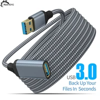 nylon braided usb 3 0 male to female high speed transmission data cable computer u disk camera printer extension cable 2m3m5m