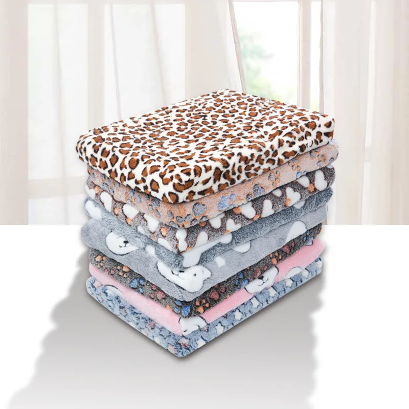 

Flannel Dog Bed Calming Cat Bed Pet Mattress with Removable Washable Cover Memory Foam Mat Dog Crate Mat with Non-Slip Bottom