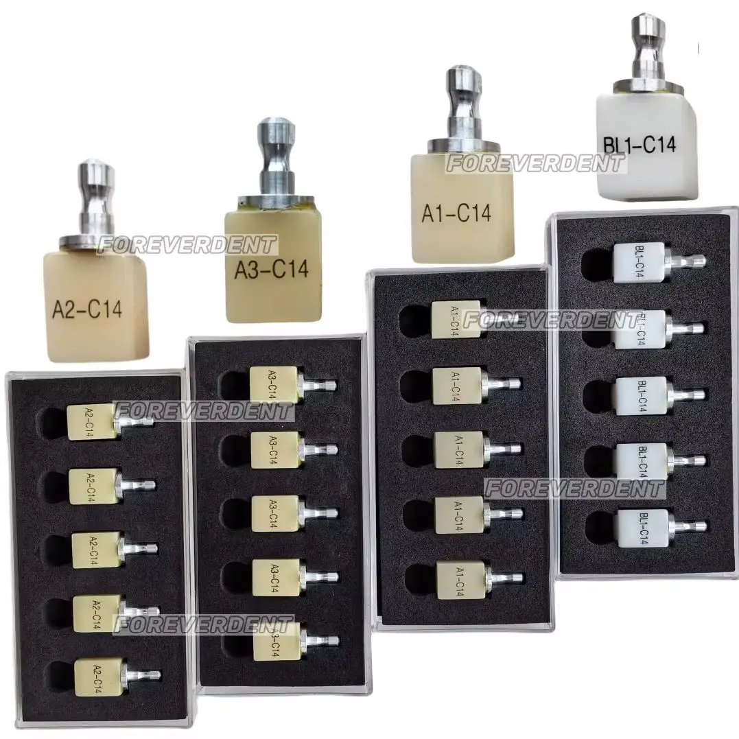 PMMA B40L/C14 стоматологические необжигающие блоки Sirona Cerec CAD CAM отбеленные A1 A2 A3 BL1 мост