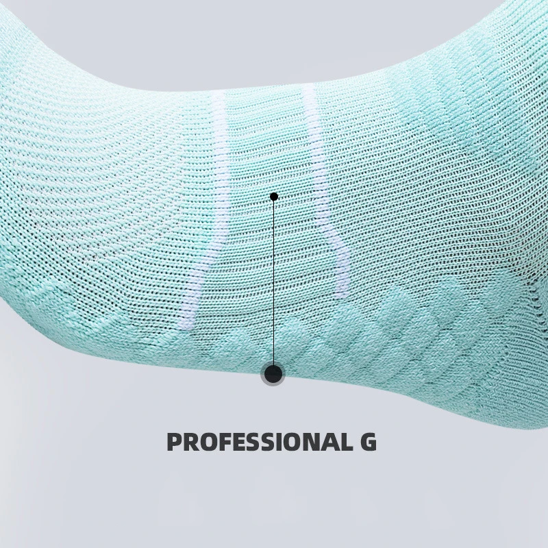 Men Sports Socks Sweat Absorbent Wear Resistant Terry Massage Bottom Outdoor Running Fitness Compression Socks Boat