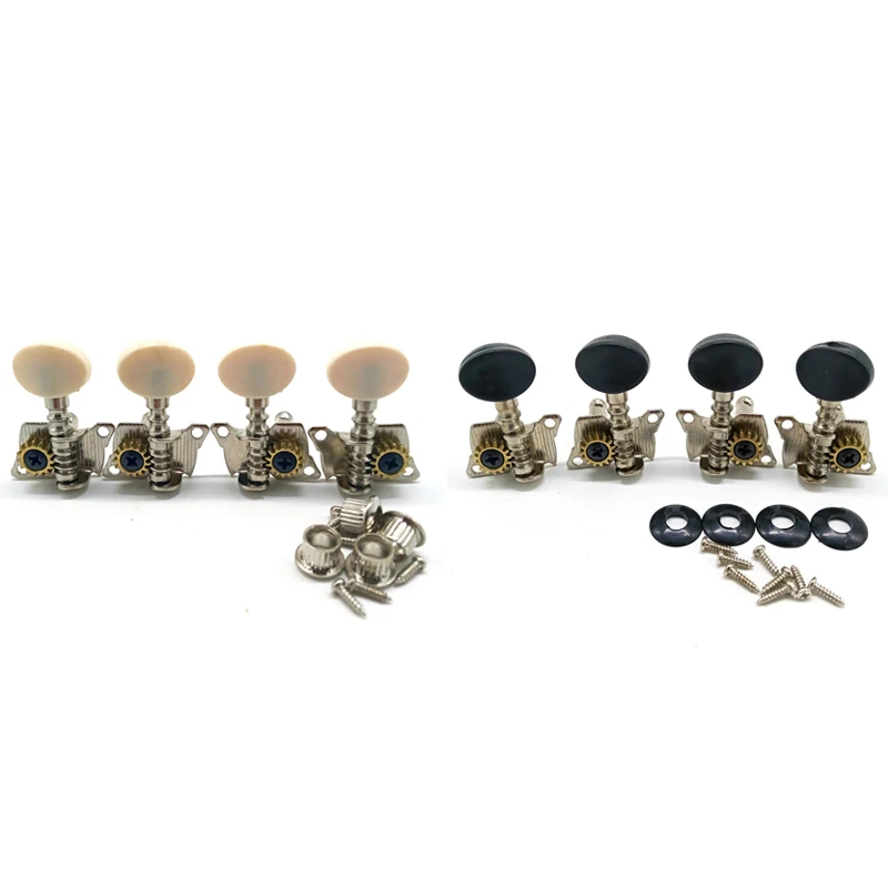 4-х шт. металлические открытые колки для гавайской гитары тюнеры круглая крышка