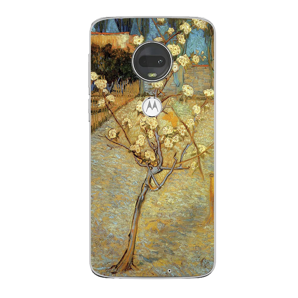 Painting Flower Case For Motorola Moto G60S G7 G8 G9 G10 G20 G30 E7 E7i Plus Play Power G50 G200 5G Soft TPU Shockproof Fundas