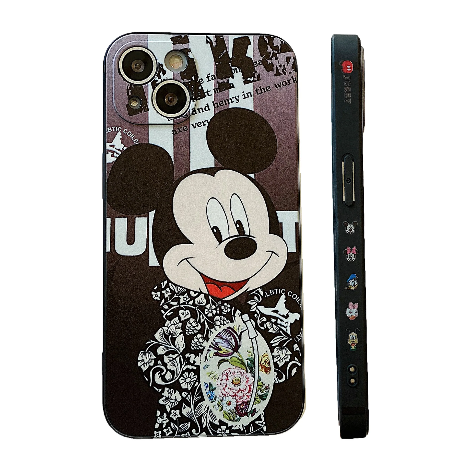

Frosted handle Minnie suitable for Apple 12Pro Max XR XS X mobile phone case 13promax Mickey cartoon soft case tide brand