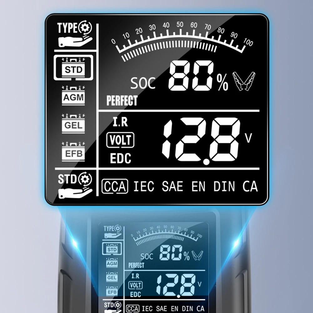 Автомобильный тестер свинцово-кислотных аккумуляторов гель AGM WET CA SLA анализатор